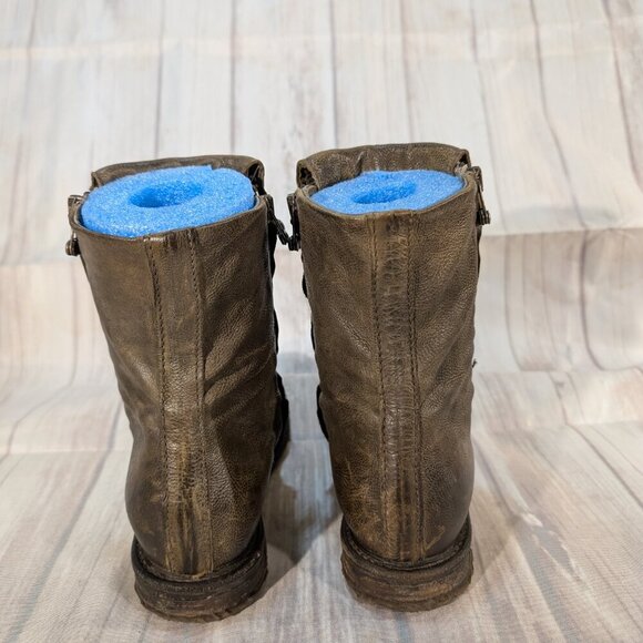 A.S.98 Women's Smoke Brown Zipper Emerson Boot Size 36 - Picture 4 of 9